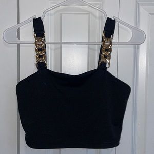 SHEIN Black Crop Top